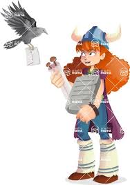 While the show does highlight many powerful female leads that challenge conventional ideas of women, it's possible that the strength of these characters distracts many from the fact that the characters are so few in number. Viking Girl Cartoon Vector Character Aka Lady Ingrid Letter 5 Graphicmama