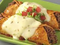 After browning the group beef, stir in soup and cubed cheese. Velveeta Pepper Jack Enchiladas Recipe Say Mmm