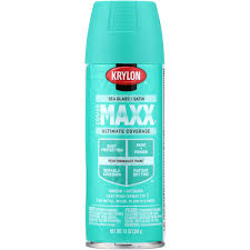 Once clear coat has dried, i spray another coat of the gold on top of the clear to get back that shiny finish. Krylon Covermaxx Ultimate Coverage Satin Spray Paint Sea Glass 12 Oz Walmart Com Walmart Com