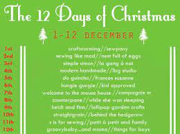 12 Days Of Christmas List 2021 The 12 Days Of Christmas A Sewing Series And Sew Along Craftstorming