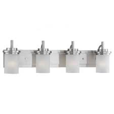 Get up to 70% off now! Sea Gull Lighting Winnetka 32 In W 4 Light Brushed Nickel Vanity Light With Satin Etched Glass 44663 962 The Home Depot Vanity Light Bulbs Vanity Lighting Bathroom Vanity Lighting