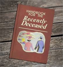 Starring alec baldwin and geena davis as the maitlands, the movie is about a married couple who get killed in a car crash but live on as ghosts of a. Blank Book Journal Handbook For The Recently Deceased Etsy Sketchbook Journaling Beetlejuice Movie Blank Book