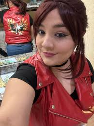 Cosplay Code Veronica vest made with Cricut