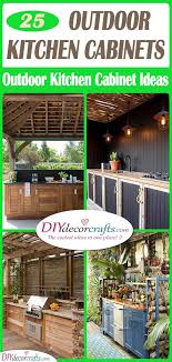 For your outdoor kitchen, everything you need can be located outside. Outdoor Kitchen Cabinets Outdoor Kitchen Cabinet Ideas