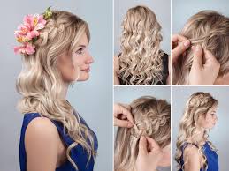 2 beautiful hairstyles for medium hair : Top 20 Simple Hairstyles For Gowns And Frocks Styles At Life