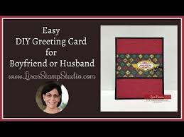 Create your own unique greeting on a boyfriend card from zazzle. Easy Diy Greeting Card For Boyfriend Or Husband This Masculine Card Design Idea Is Perfect F Greeting Cards Diy Handmade Birthday Cards Card Making Techniques
