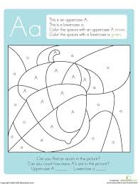 Hidden Color By Letter Printables Preschool Learning Kids School Kids Education