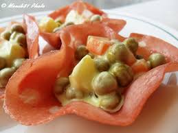 Cestini Di Mortadella Con Insalata Russa Vegana Esperimenti In Cucina Una Biologa Ai Fornelli