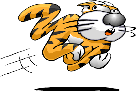 cat running away cartoon - Clip Art Library