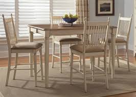 Delphine ladder back counter height chairs brown (set of 2). Cottage Cove 5 Piece Counter Height Dining Set In Distressed Weathered Ivory Maple Finish By Liberty Furniture Lib 157 Gt5454
