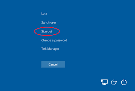 How to log out of microsoft outlook on your computer or ? 6 Ways To Sign Out Of Windows 10 User Account Password Recovery
