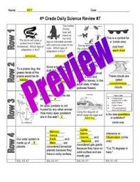 Science Daily Review Worksheet Quiz Bundle 4th Grade Sol S 17 Ws 6 Quizzes Science Daily Daily Review Science