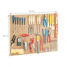 Panneau Perfore Bois Crochets Rangement Outils Panneau Perfore Panneau Porte Outils Rangement Outils