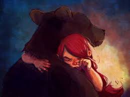 The Amazing Digital Art Cute Bear Drawings Hug Illustration Bear Art