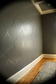 Flat Finish Paint On Walls With Pattern In High Gloss Paint Of The Same Shade Home Decor Wall Treatments Home