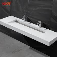 marble bathroom trough sink