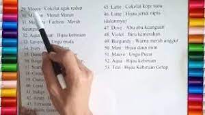 Check spelling or type a new query. 50 Nama Nama Warna Dalam Bahasa Inggris Dan Artinya Dalam Bahasa Indonesia Youtube