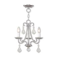 Polished Chrome Tone Finish Mini Chandeliers Steel Material Candelabra Base 15 Long 3 Light Fixture Walmart Com Walmart Com