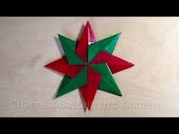 Weihnachtssterne Basteln Einfachen Stern Fur Weihnachten Basteln Mit Kindern Fenstersterne Youtube