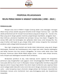 Maybe you would like to learn more about one of these? Proposal Pelaksanaan Reuni Perak Sman Iv Angkat Candung Pdf Free Download
