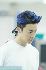 Blue hairstyles are hot right now, with more and more men trading in their black blond blue, green, pink, and/or purple brown chestnut gray red white no hair media in category male blue hair the. Who Are Some K Pop Idols That Have Blue Hair Color Quora