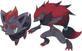 Black And Red Cat Pokemon Name Zorua And Zoroark 3 Pokemon Black And White Black Pokemon Zorua Pokemon