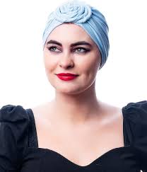 ruech Pre-Tied Knot Headwrap Bonnet Cotton Beanie Cap (Adult Blue) at  Amazon Women’s Clothing store