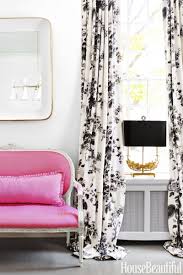 Black And White Curtains For Living Room Pink Is About To Become Your Favorite Color Again Dining Room Curtains Custom Drapes Black White Curtains