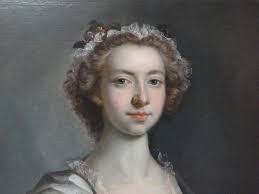 Portrait Of Letitia Hall, C1775, By George Knapton.