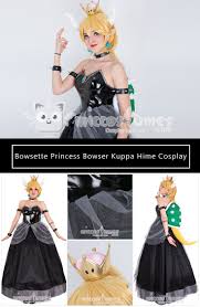 Bowsette Princess Bowser Kuppa Hime Cosplay Dress With Horn And Turtle Shell Mario Cosplay Halloween Cosplay Princess Peach Halloween Costume