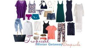 Tropical Winter Getaway Wardrobe Capsule Bridgette Raes Style Expert Capsule Wardrobe Carribean Cruise Outfits Winter Getaway
