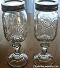 Mason jar goblets