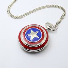Captain America Pocket Watch Pocket Watch Marvel Jewelry Fob Pocket