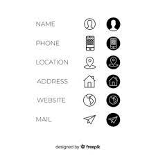 Personalize it with photos & text or purchase as is! Business Card Icons Images Free Vectors Stock Photos Psd