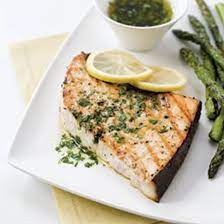 Grill steaks, basting frequently with melted margarine, for 5 to 6 minutes per side, or until fish flakes easily with a fork. Grilled Swordfish Steaks With Lemon Parsley Sauce America S Test Kitchen