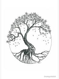 Black And White Cherry Blossom Tree Tattoo Abstract Cherry Blossom Tree Sticker By Dvampyrelestat In 2020 Willow Tree Tattoos Tree Tattoo Arm Blossom Tree Tattoo