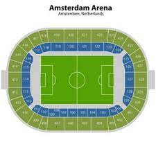 The johan cruyff arena, formally known as amsterdam arena, is the biggest stadium in the netherlands.the stadium is opened in the year 1996 and has a capacity of 53.052. Amsterdam Arena Sitzplan Karte Von Amsterdam Arena Sitz Niederlande