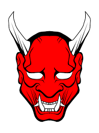 Image Result For Satanic Vector Free Mascara Oni Mitologia Japonesa Ilustracoes Vetoriais