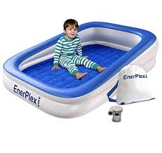 Amazon Com Enerplex Kids Inflatable Toddler Travel Bed With High Speed Pump Portable Air Mattress For Portable Toddler Bed Toddler Travel Bed Toddler Travel