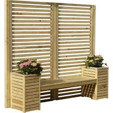 Lampman Wooden Planter Bench Wooden Garden Benches Planter Bench Budget Backyard