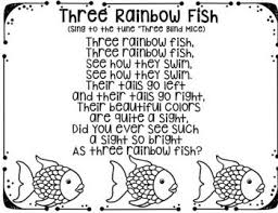 Three Rainbow Fish Pocket Chart Activity Rainbow Fish