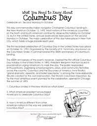 Here S An Easy Free Comprehension Worksheet About The History Of Columbus D Reading Comprehension Worksheets History Worksheets Christopher Columbus Worksheets