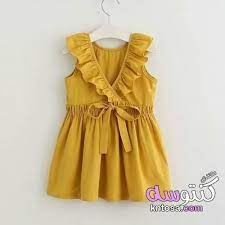 أجمل ملابس أطفال بنات صيفية للعيد 2019 Girls Yellow Dress Kids Dress Girls Dresses Summer