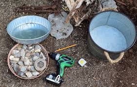 A bird bath wasn't in the original plans, but i found a dripper is a great addition to the birdbath in your garden. Diy Rustic Birdbath Dripper That Is Unique And Easy To Make