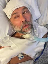 Stroke survivor tries walking without cane