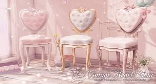 Half Deer Vintage Heart Chairs Gamer Room Chair Vintage Heart
