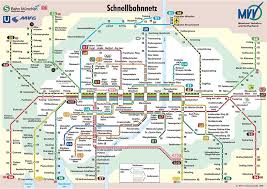Munchen U Bahn Plano Metro Mapa Del Metro Transporte