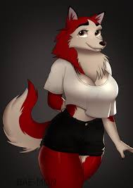 161880 - safe, artist:bae-mon, jenna (balto), canine, dog, husky, mammal,  nordic sled dog, siberian husky, anthro, balto (series), universal  pictures, 2022, black nose, bottomwear, breasts, clothes, commission,  digital art, ears, eyelashes, female,