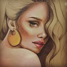 تعليم الرسم الدرجات المناسبة لتلوين البشرة بالالوان الخشب و درجات تلوين النور والظل رسم بوتريه الوان خشب Artwork Art Painting