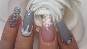 How to remove acrylic nails. Acrylic Nails Grey Snowflake Nail Prep Youtube